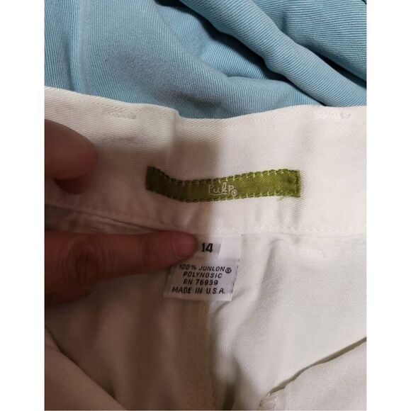 Pulp women's high waist white/cream Junlon summer shorts size 14/L - Picture 6 of 6